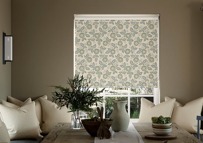 Land & Shore River (Blackout), Green - Twist&Fit Roller Blind - Image 3